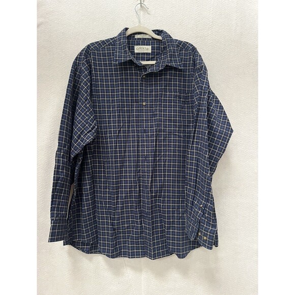 Orvis Other - Orvis Blue Plaid Casual Button Down Shirt